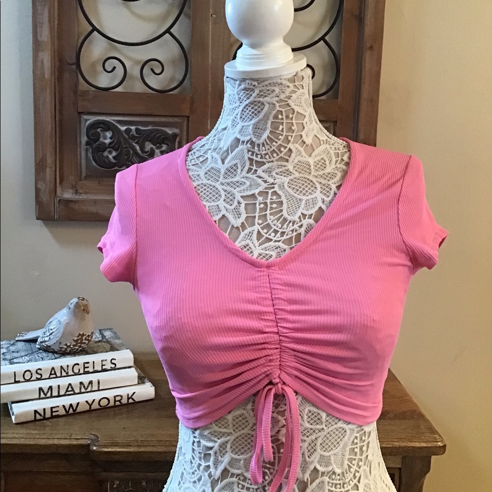 E591 EUC Hot & Delicious Pink Pants & Top Set